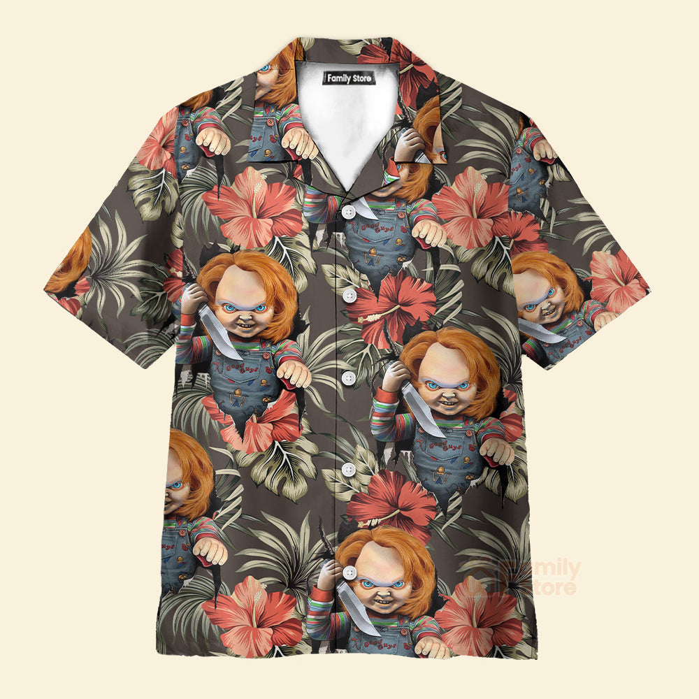 Halloween Chucky Scary Tropical Style - Hawaiian Shirt