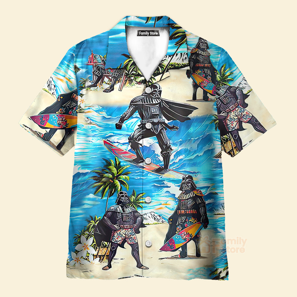 Darth Vader Starwars Surfing - Hawaiian Shirt For Men, Women, Kids