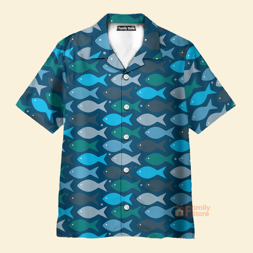 FamilyStore Fishes In The Deep Sea - Hawaiian Shirt