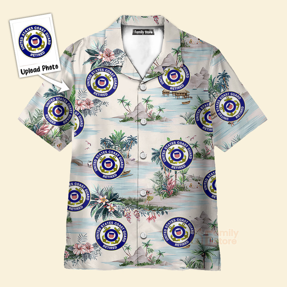 Custom Logo Mountains And Rivers Team Shirt- Hawaiian Shirt