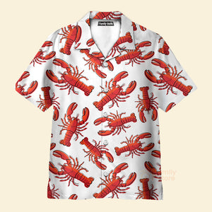 Crawfish Life Is Better With Red Lobster Seafood Red And White Aloha Hawaiian Shirts