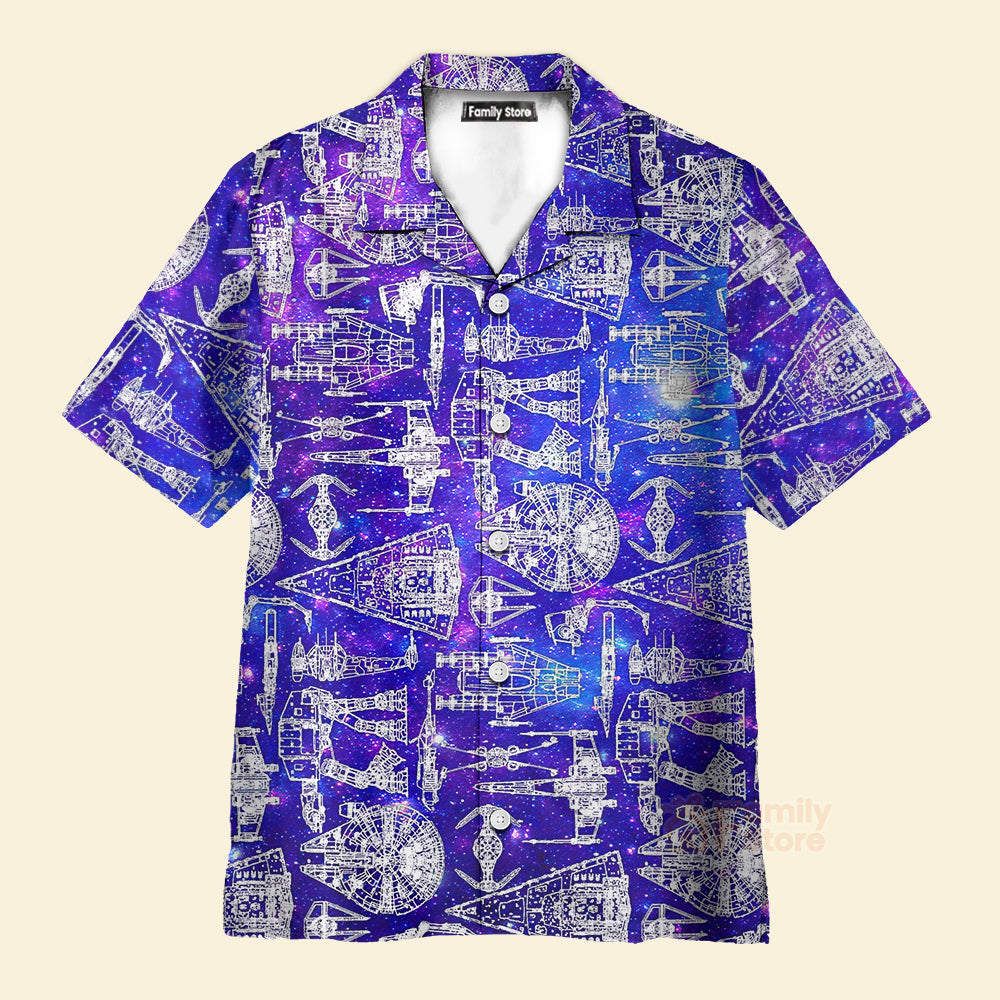 Space Ships Star Wars Galaxy - Hawaiian Shirt For Men, Women, Kids