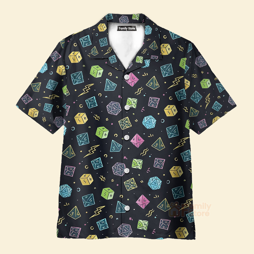 Dnd Blue Dungeons And Dragons Dnd - Hawaiian Shirt