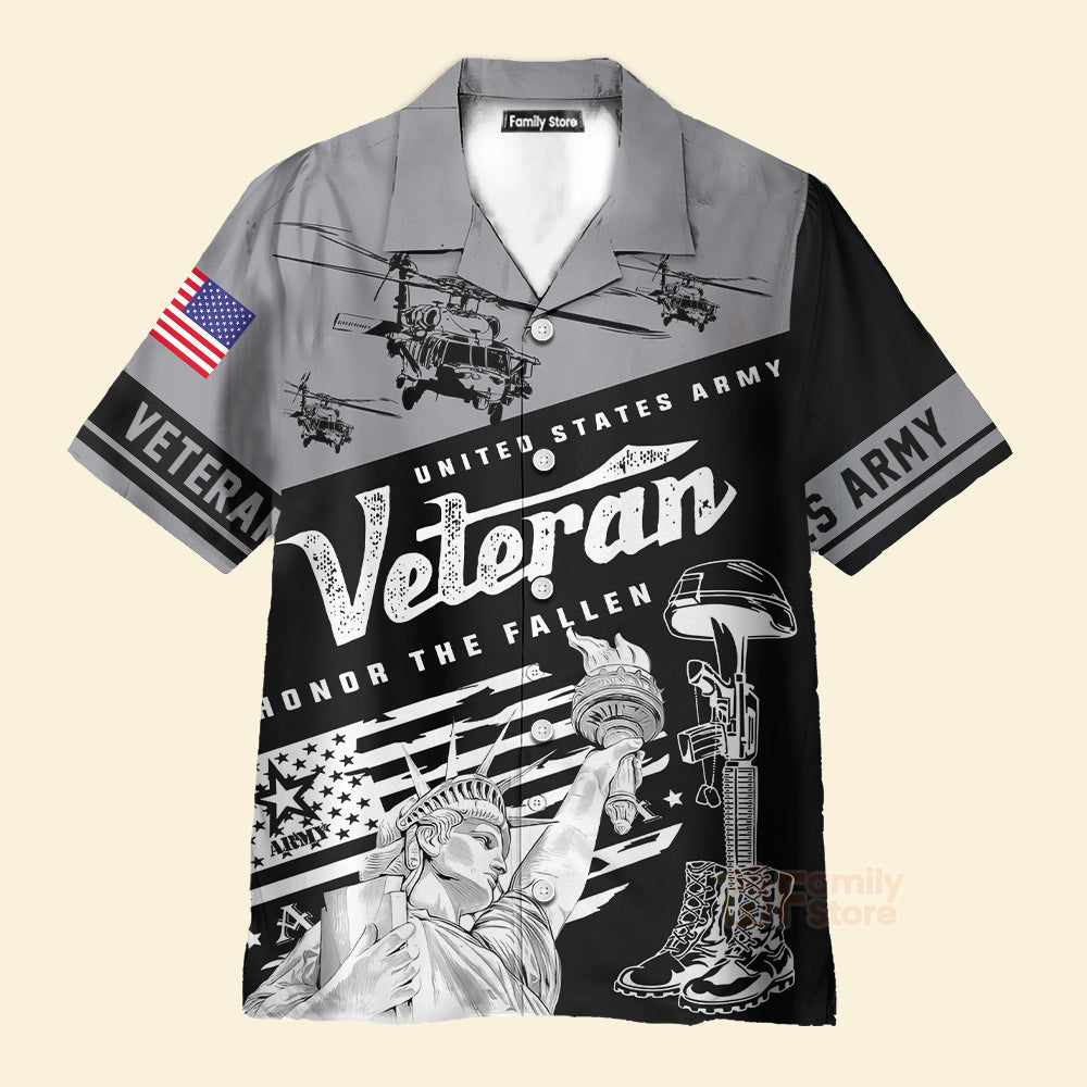 United States Army Veteran V6 Hawaiian Shirt