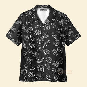 Donut Pattern Hawaiian Shirt