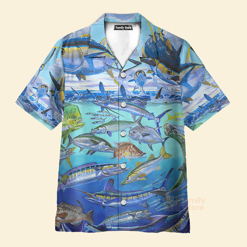 The Rodfather Tuna Fish - Hawaiian Shirt