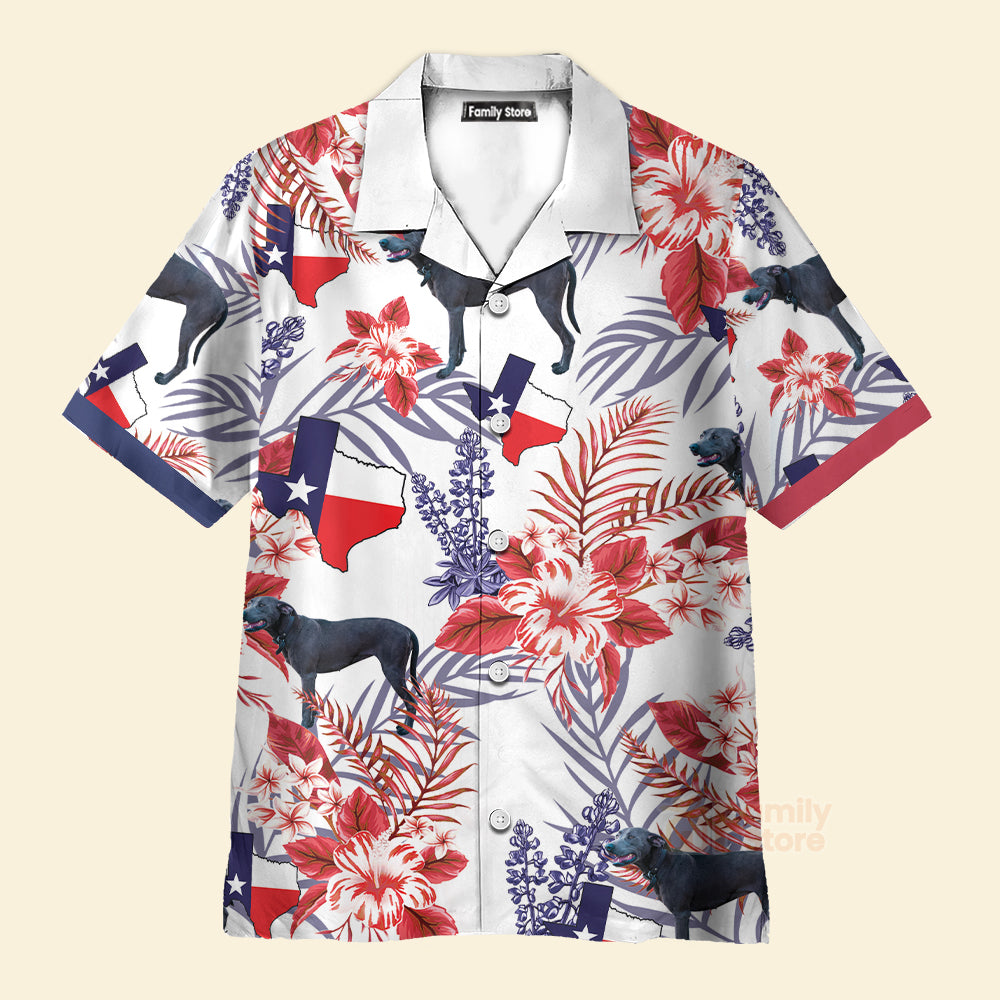 Bluebonnet Texas Blue Lacy Dog Version Floral Pattern - Hawaiian  Shirt