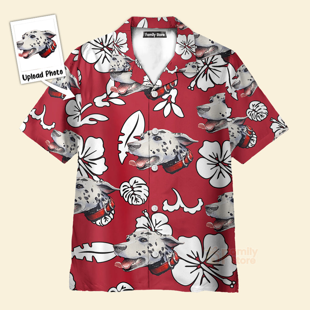 Funny Custom Face Flowers & Leaves Pattern Custom Hawaiian Shirt PN302043Lb