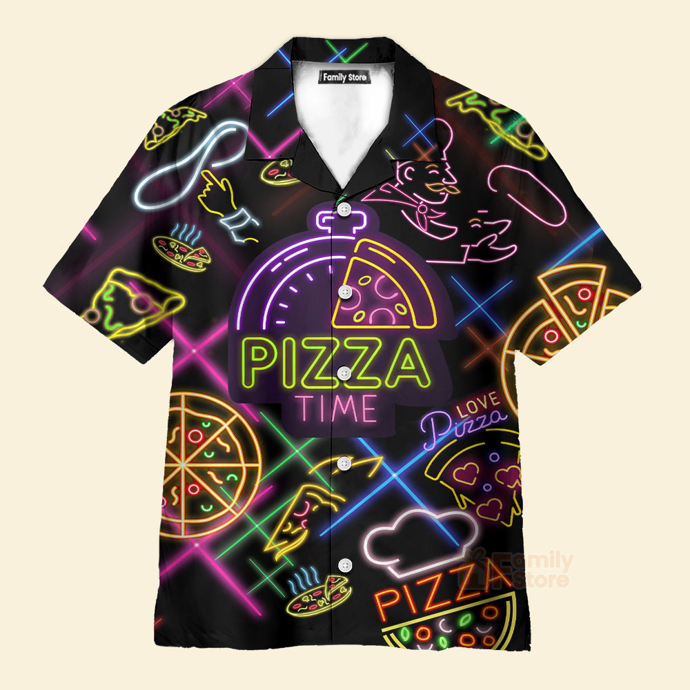 Food It's Pizza Time Stunning Hawaiian Shirt