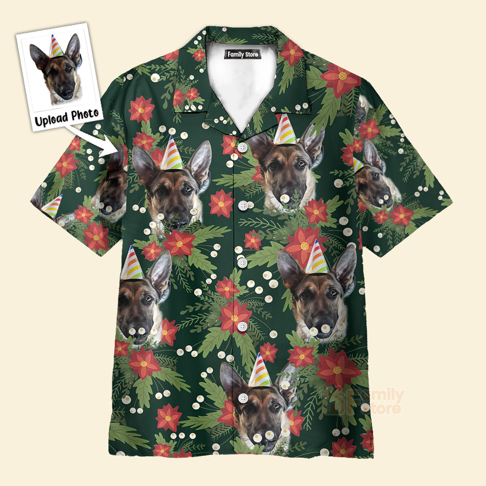 Custom Photo Christmas Tropical  For Pet Lovers-Hawaiian Shirt PN302087Lb