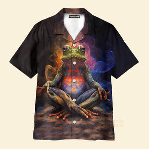 Trendy Frog Print Short Sleeve Shirt