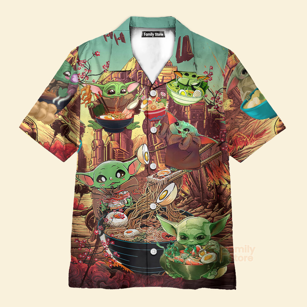 Starwars Baby Yoda Cute Ramen - Hawaiian Shirt