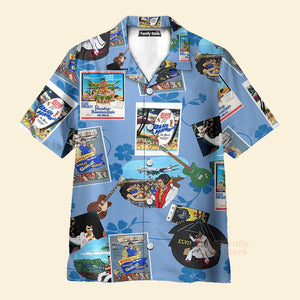 FamilyStore Elvis Is Playing Music And Guitar - Hawaiian Shirt