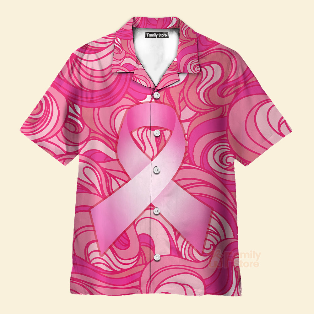 October Breast Cancer Awareness Pink Aloha Hawaiian Shirts