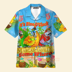 Parrot It's 5 O'clock Somewhere Margaritaville Tropical - Hawaiian Shirts