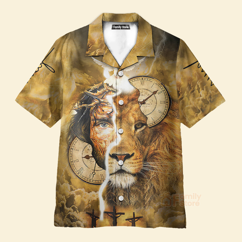 Easter Day Christian Jesus Lion Aloha Hawaiian Shirts For Men And For Women