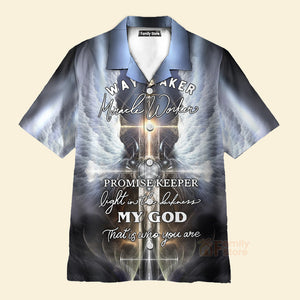 Christian Jesus Angle Wing Aloha Hawaiian Shirts For Men And Women