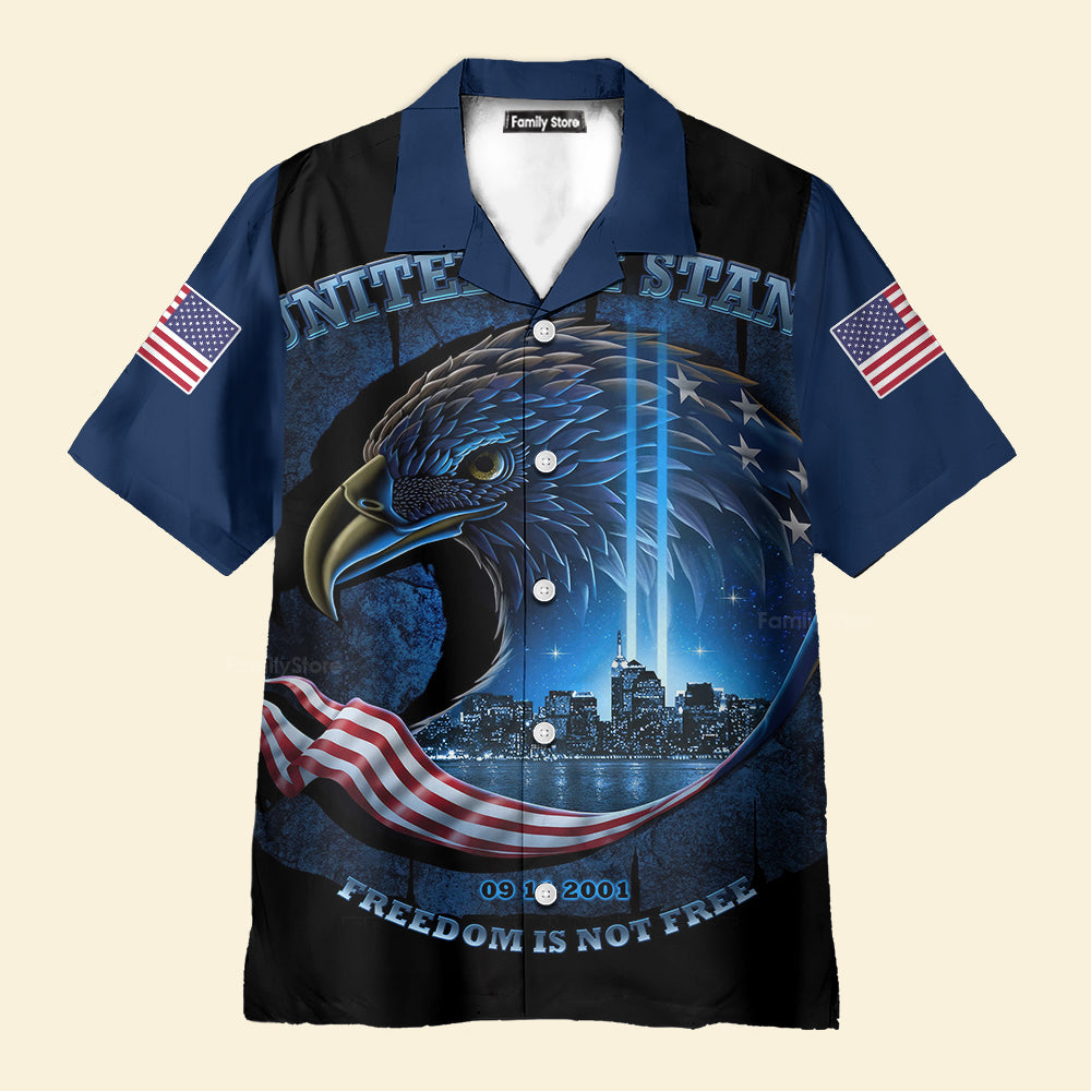 FamilyStore United We Stand 911 Never Forget Eagle Hawaiian Shirt