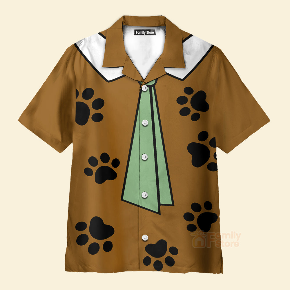 Yogi Bear Show Tie Men's Short Sleeve Hawaiian Shirt