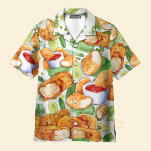 Food Lover Chicken Nugget Make Me Happy Hawaiian Shirt