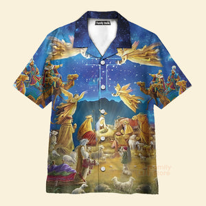 Amazing Jesus Was Born Hawaiian Shirt