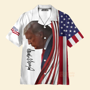 FamilyStore Make America Great Again Trump Signature Hawaii Shirt