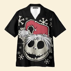 Fun Christmas Jack Skull - Hawaiian Shirt