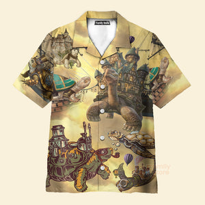 FamilyStore Turtle Vintage House - Hawaiian Shirt