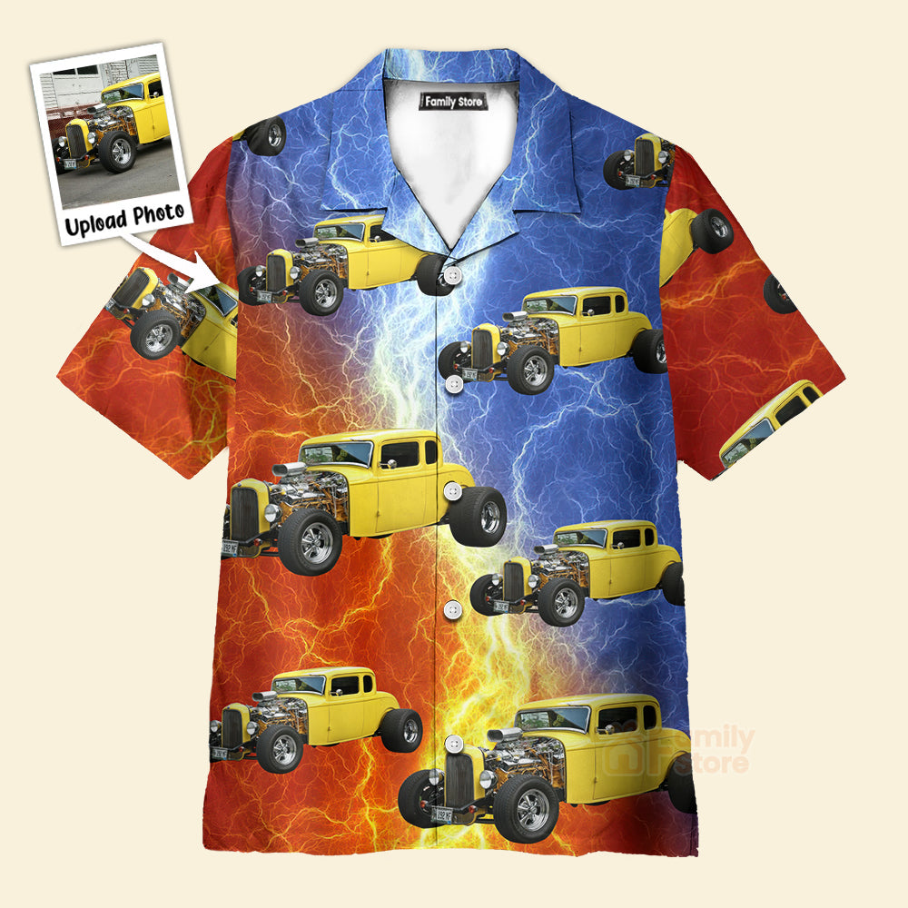 Custom Photo Hot Rod Various Style Hawaiian Shirt