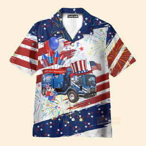 Republic Services, 4Th Of July Hawaiian Shirt