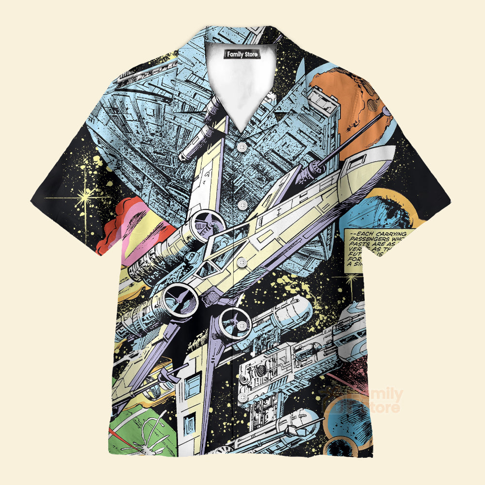 Starwars Han Solo Spaceship - Hawaiian Shirt For Men, Women, Kids