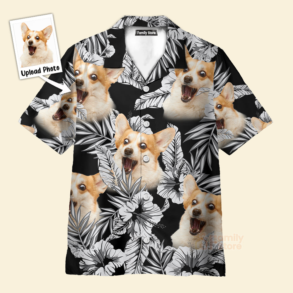 Custom Photo German Shepherd Flower Hawaiian Shirt - PN303141Lb