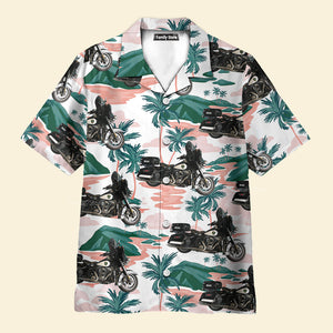 FamilyStore Houston Police Department Motorcycle Hawaiian Shirt