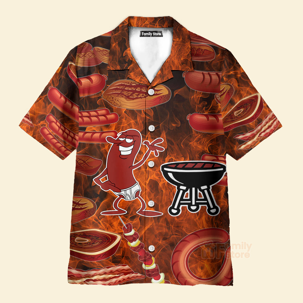 Food Sausage It's Not A Party - Hawaiian Shirt