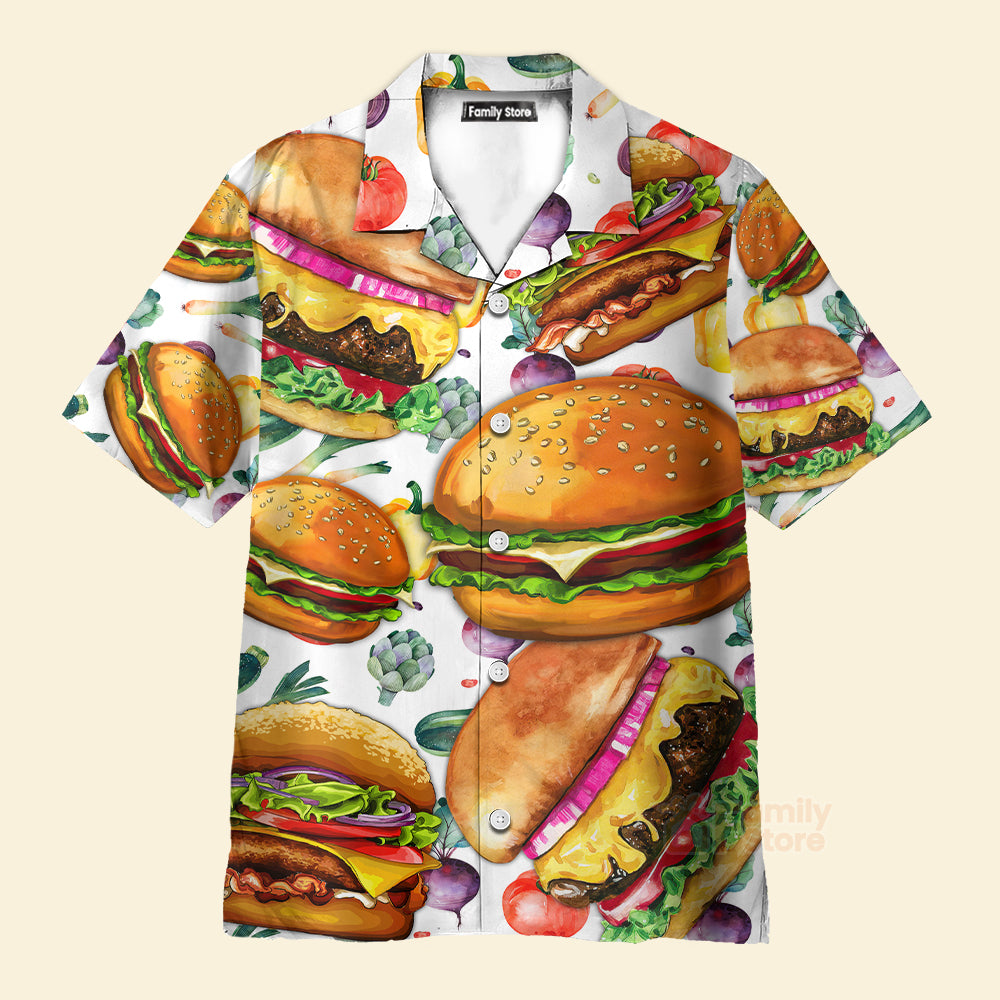 Food Big Burger Life Is Better With Burger Hawaiian Shirt