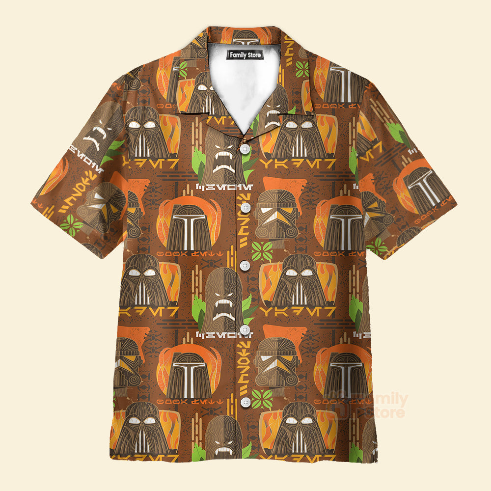 Starwars Tiki Art Funny - Hawaiian Shirt