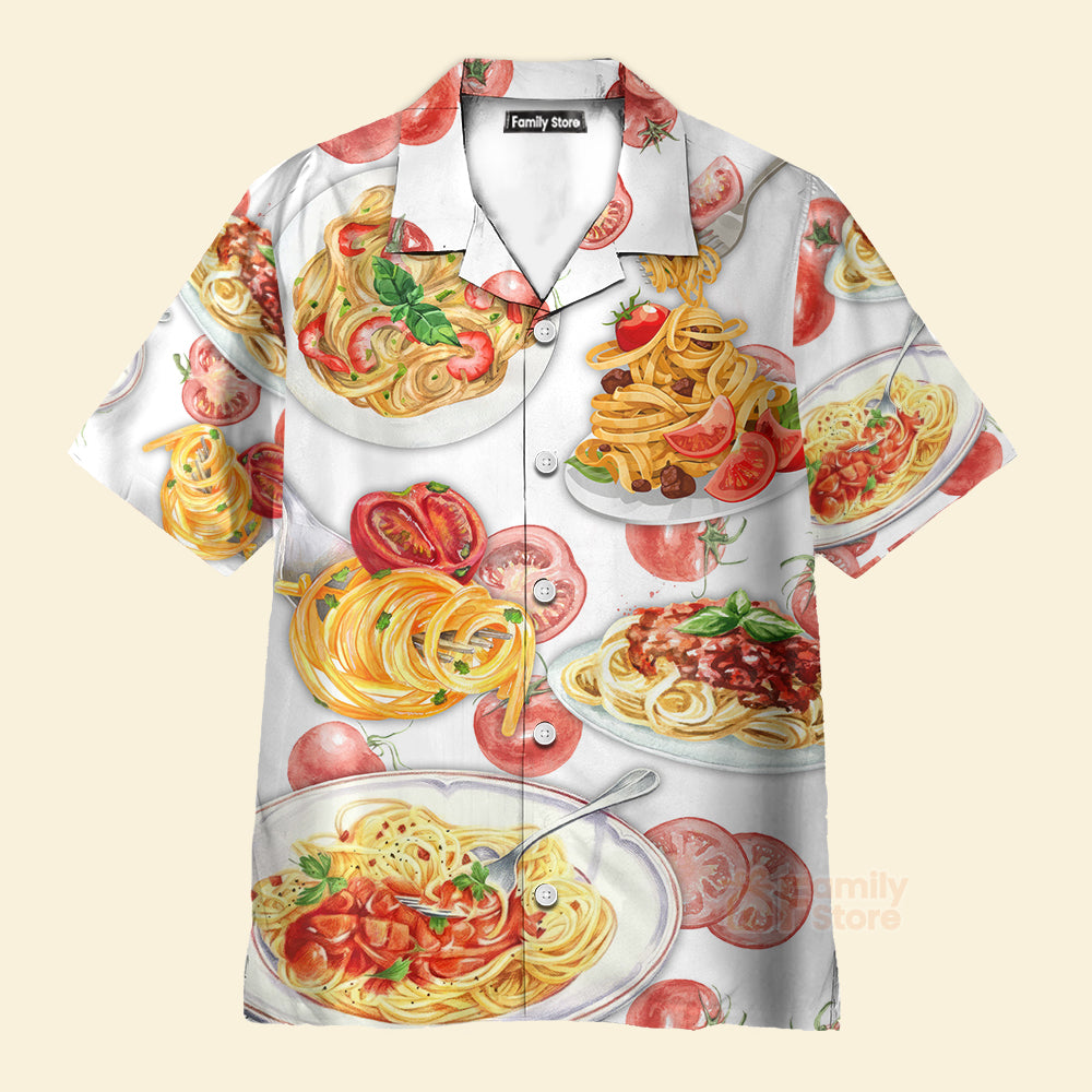 FamilyStore Food Pasta Make Me Happy Delicious Meal - Hawaiian Shirt