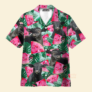 Unique Black Angus Happiness Hawaiian Shirt