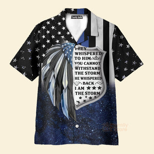 Proud Of Thin Blue Police Hawaiian 3D Hawaiian Shirt