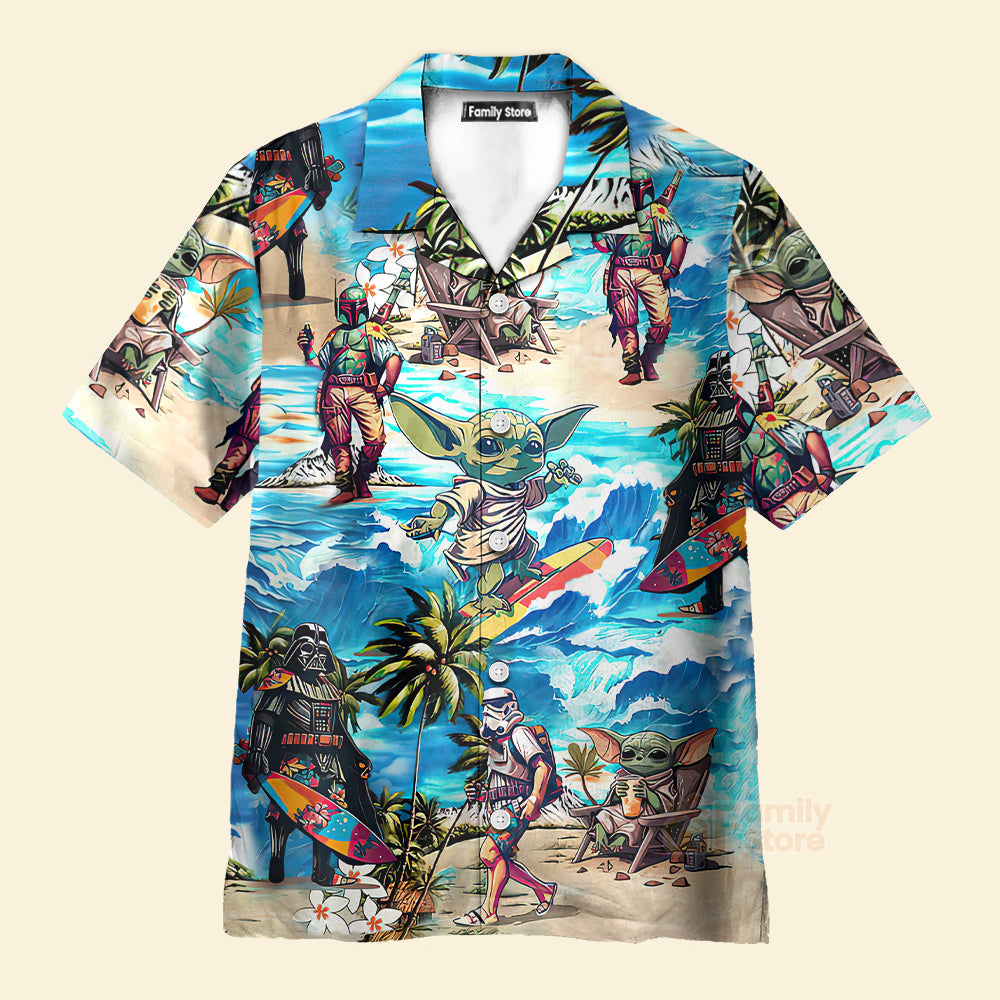 Special Starwars Surfing - Hawaiian Shirt For Men, Women, Kids