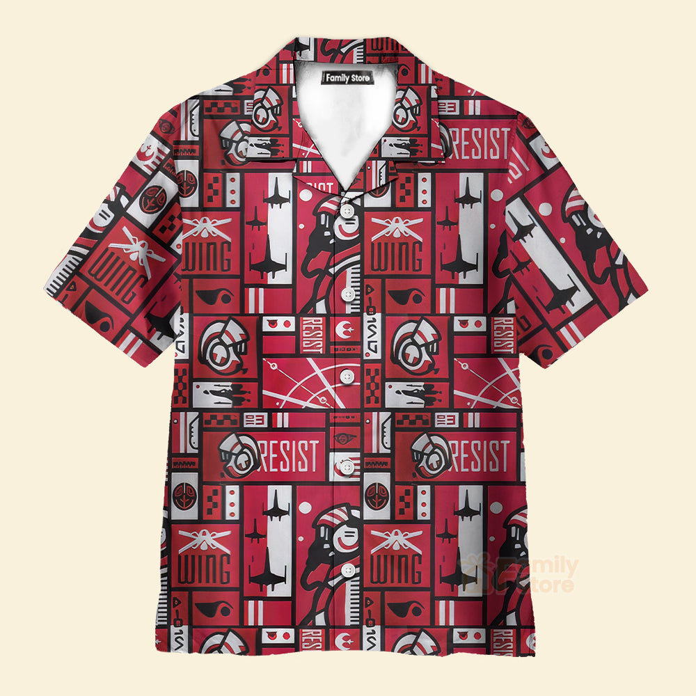 Starwars Wing Resist - Hawaiian Shirt For Men, Women, Kids