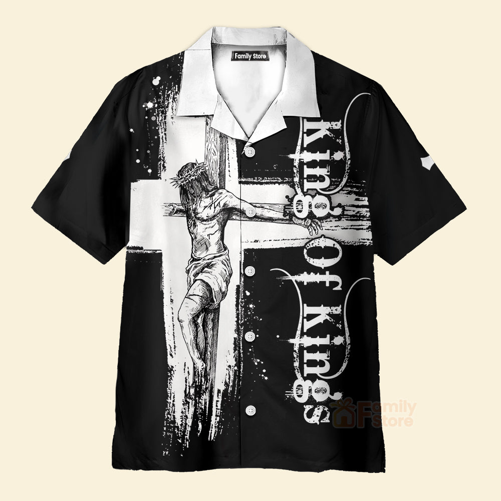 Jesus Christ King Of Kings Christian Cross Bible Hawaiian Shirt