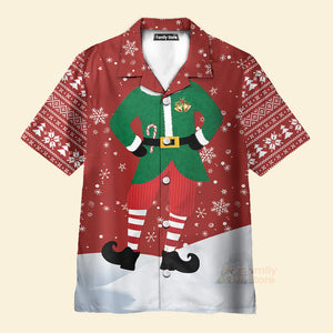 Funny Elf Unique Christmas Elf Costume Design Hawaiian Shirt