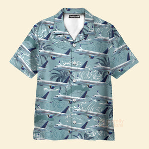 Republic Airways Embraer 175 Hawaiian Shirt