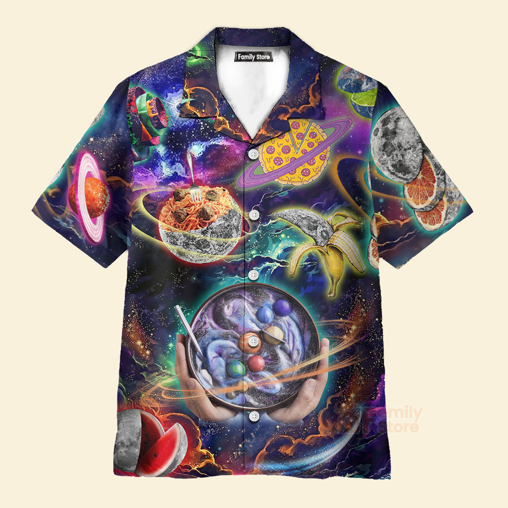 FamilyStore Food Planet Once Food Forever Delicious - Hawaiian Shirt