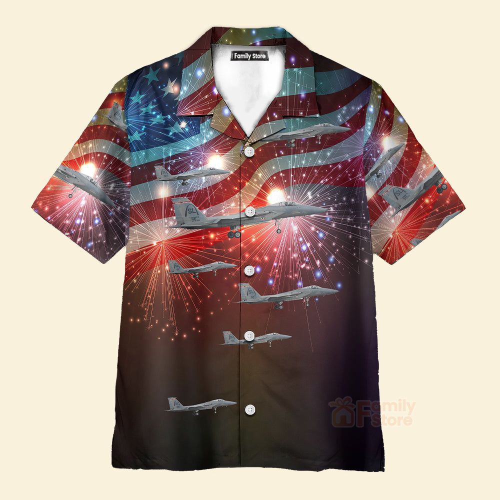 Missouri Air National Guard F-15 Eagle, 4Th Of July Hawaiian Shirt