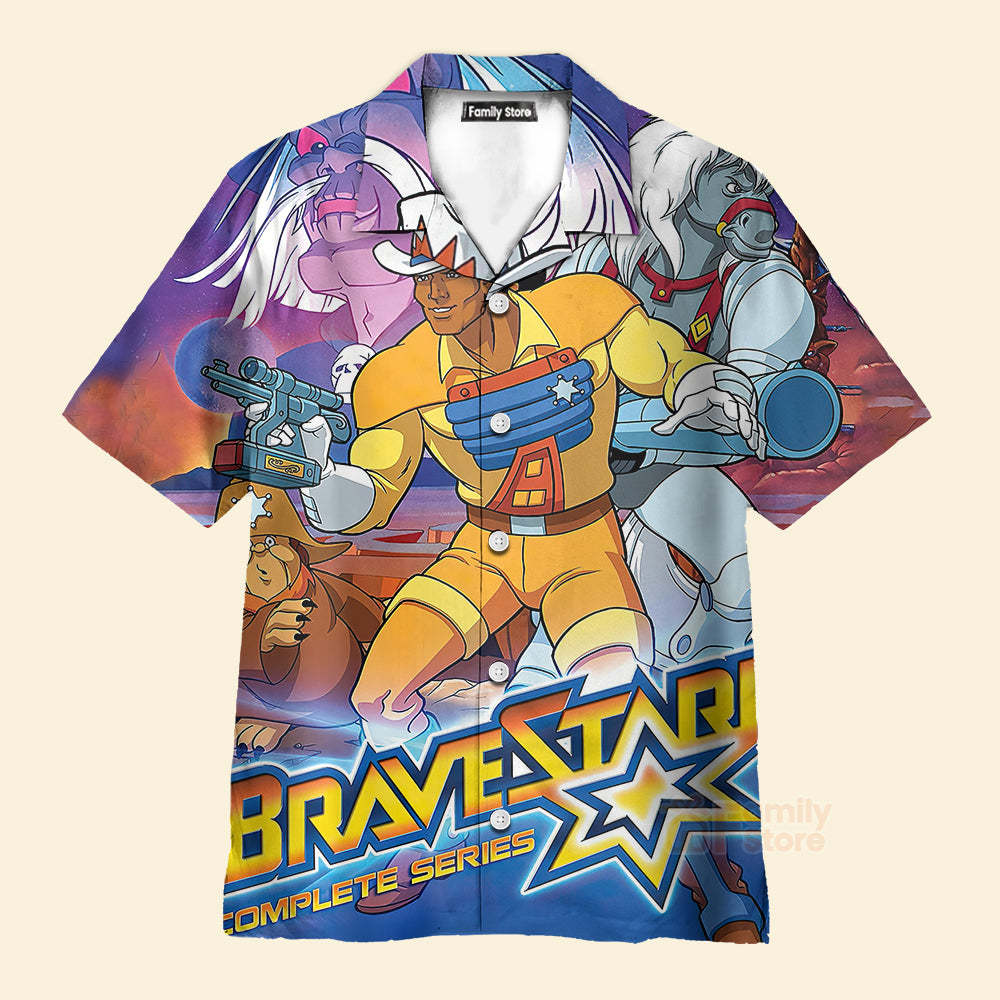 BraveStarr Wikipedia Men's Short Sleeve Hawaiian Shirt