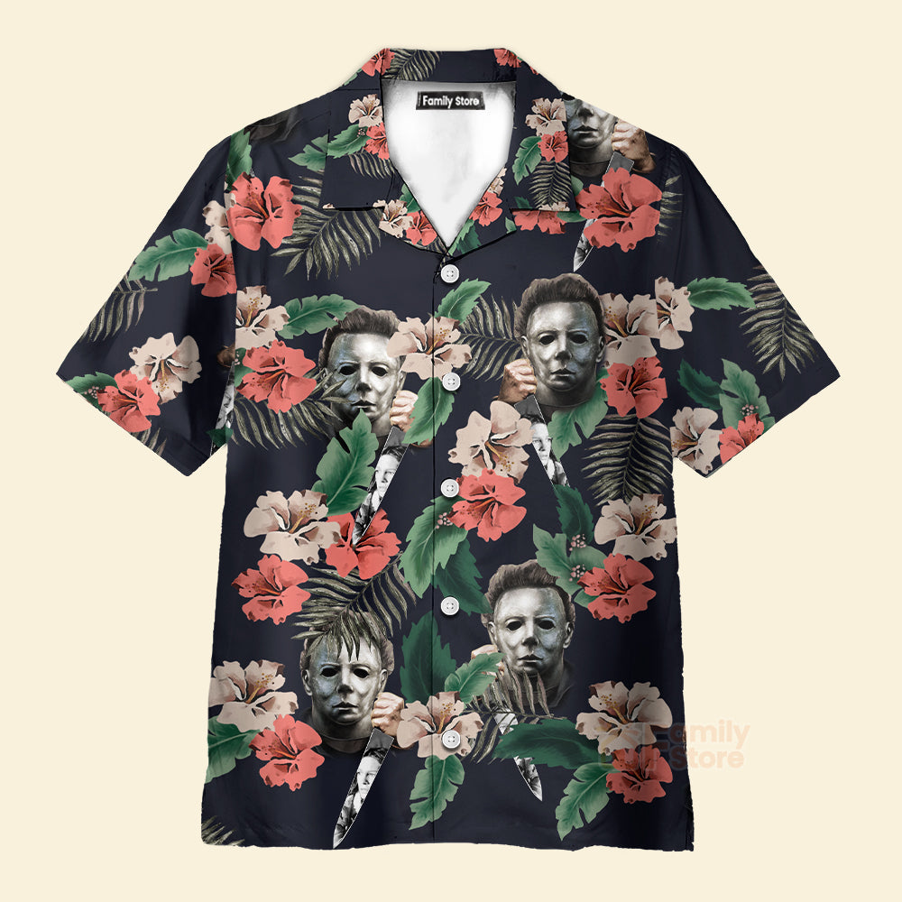 Halloween Michael Myer Scary Tropical Style - Hawaiian Shirt