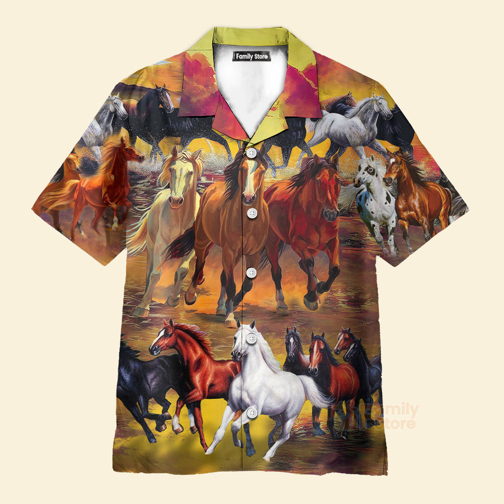 Horse Run Run - Hawaiian Shirt