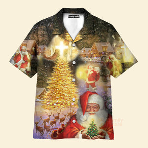 Jesus Is The Magic Of Christmas Short Sleeve Shirt Hawaiian Shirt